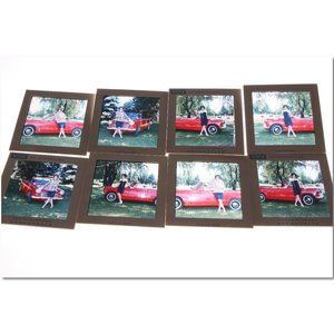 8 color slides of a 1964 Triumph Herald taken in 1967
